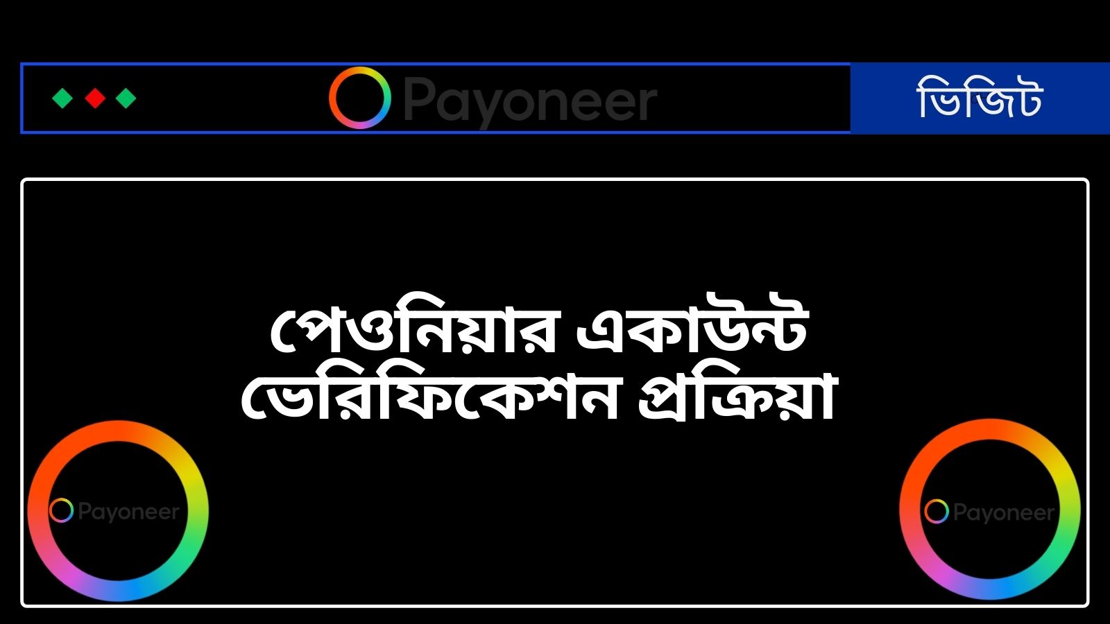 পেওনিয়ার একাউন্ট ভেরিফিকেশন প্রক্রিয়া